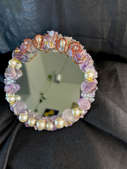 Carriana Amethyst & Pearl Allure Mirror