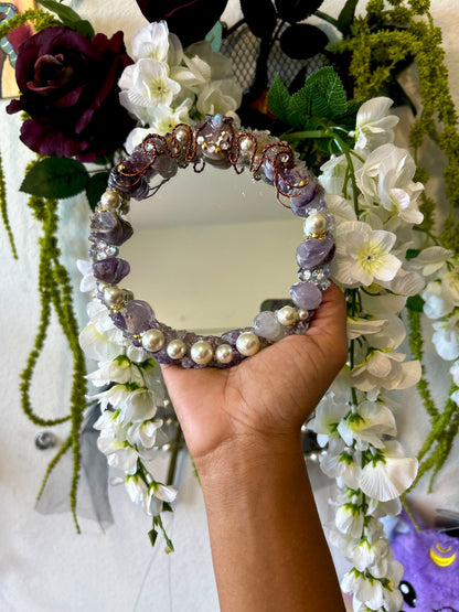 Carriana Amethyst & Pearl Allure Mirror